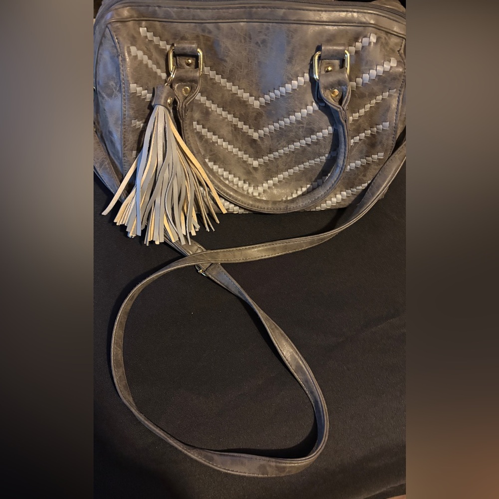 Maurices Gray Chevron Patterned Women's Bag